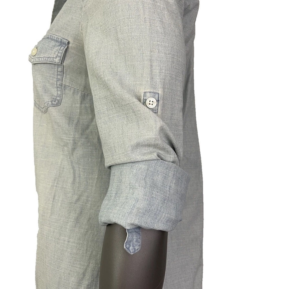 J. Crew Shirt Dress Women’s S Light Blue Cotton Denim Button Up - Picture 4 of 9